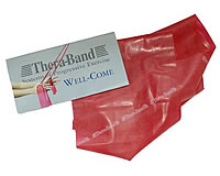 Theraband rot, bedrucktes Fitnessband